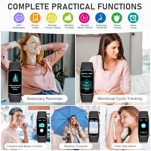 Image of Fitness Tracker with 24 /7 Heart Rate Blood Oxygen Sleep Monitor, 1.47'' HD Screen Activity Trackers, 123 Sports Modes Smart Watch, Step Counter Calories Pedometer for Women Men