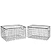SLPR Wire Storage Shelf Basket (Set of 2, Industrial Grey) | Organizer Storage Container for Laundry Pantry Freezer Cabinet