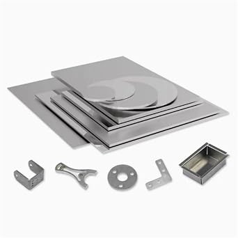 Stainless steel sheet 316L Stainless Steel Plate Polished Cutting Various Sizes(50x100x4mm 2pcs)