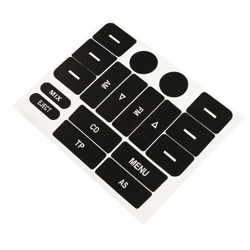Kit réparation boutons VW Golf 5 Passat plastique noir mat