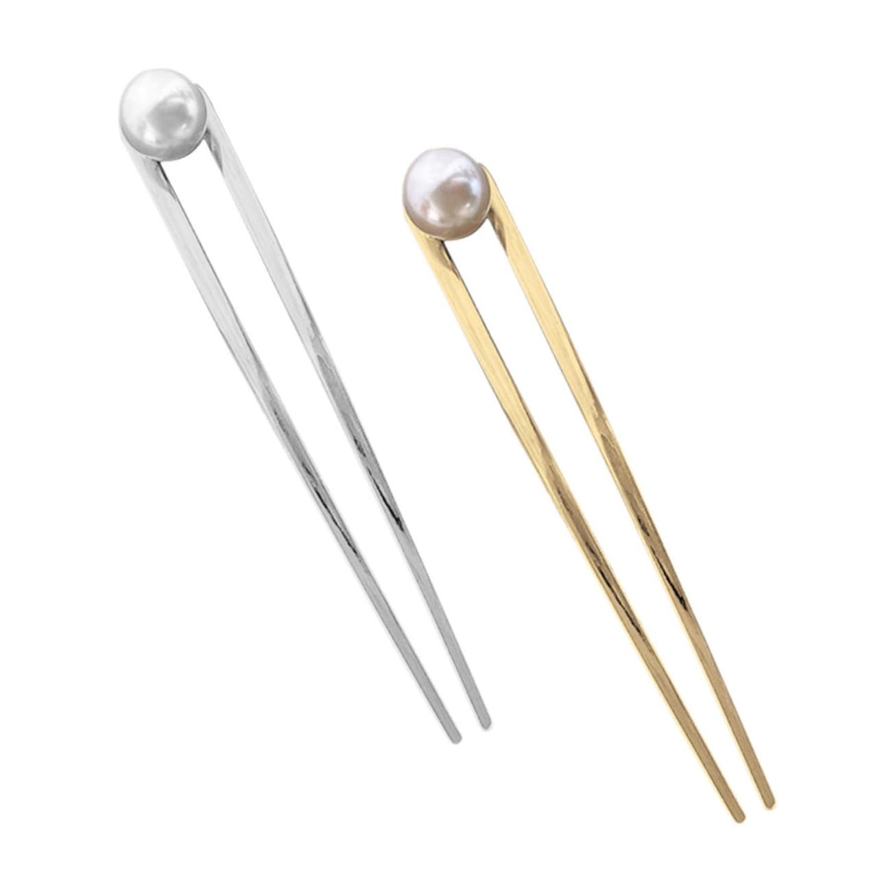 VALICLUD 2Pcs Vintage Hair Sticks with Pearl Shaped Hair Forks for Women for Updo and Bun Styles for Parties and Special Occasions