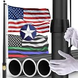 KBLOONG 20FT Tapered Flag Pole