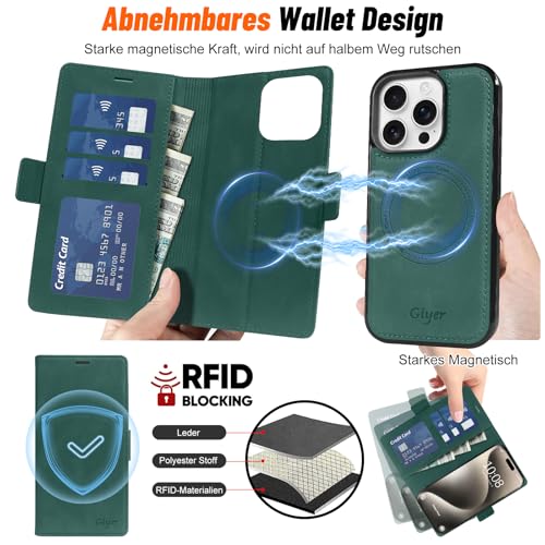 Coque iPhone 15 Pro Max magnétique et détachable avec support - 5