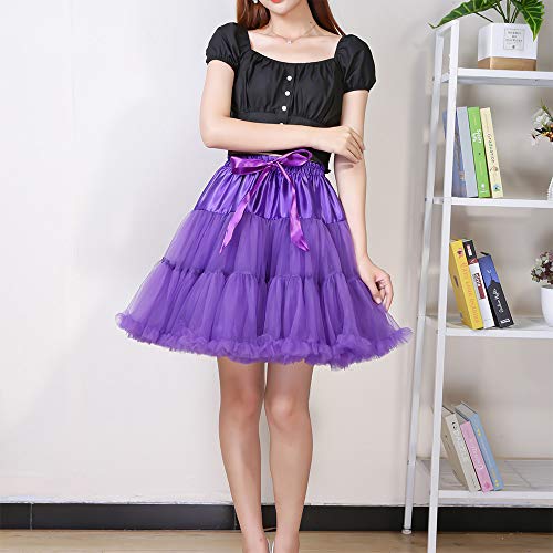 Image of Tutu Skirt as Well as Petticoat above Knee Underskirt Tulle Crinoline slip