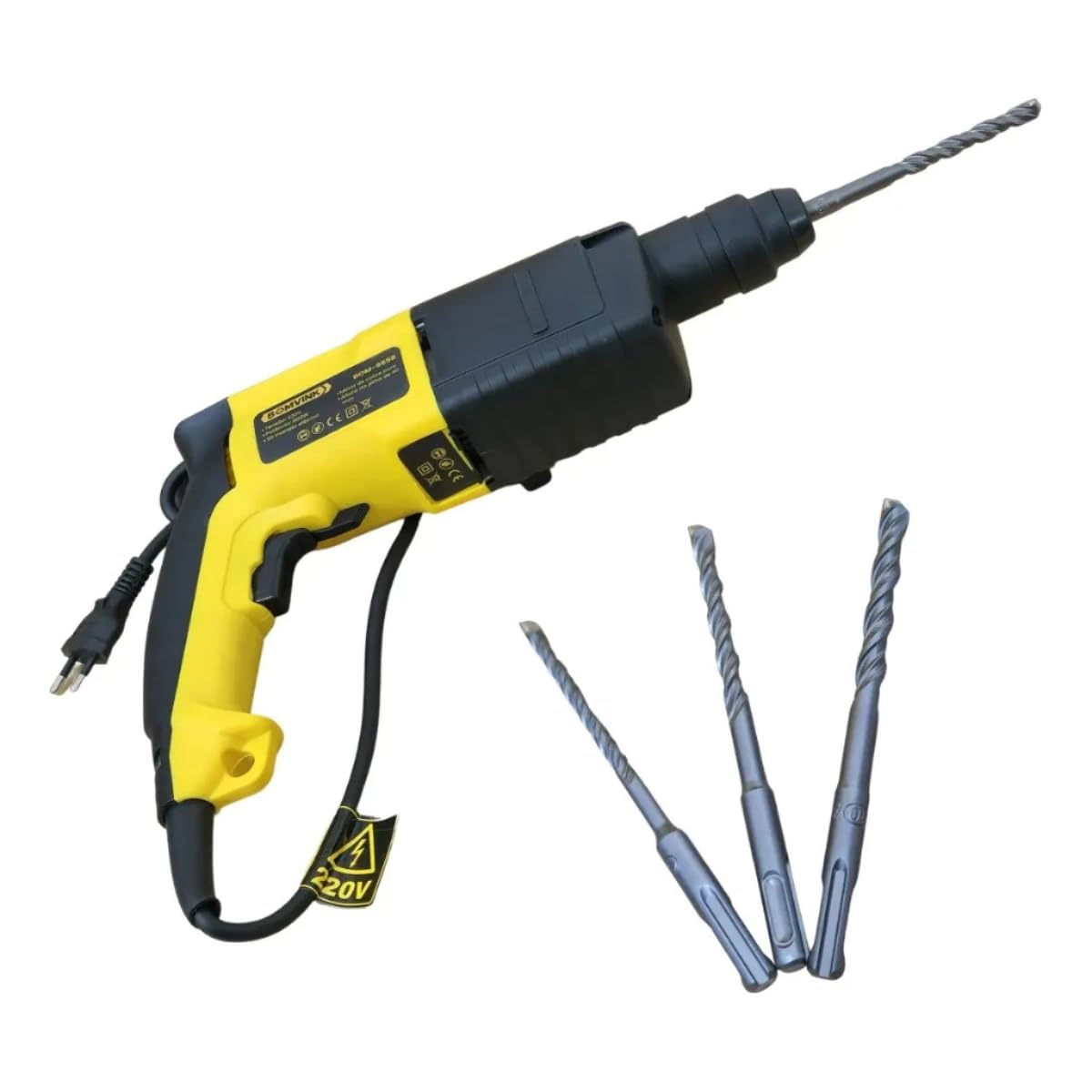 Furadeira Martelete Bomvink Bom-9558 800w Sds Plus Amarelo 220v