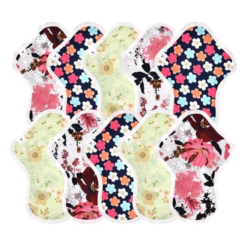 AENUANCE(エニュアンス)布ナプキン 防水 生理用 ふつうの日 昼 吸水ナプキン 10枚 セット 30cc 尿漏れパッド 少量用 薄型 M AEMWT-10P-V16