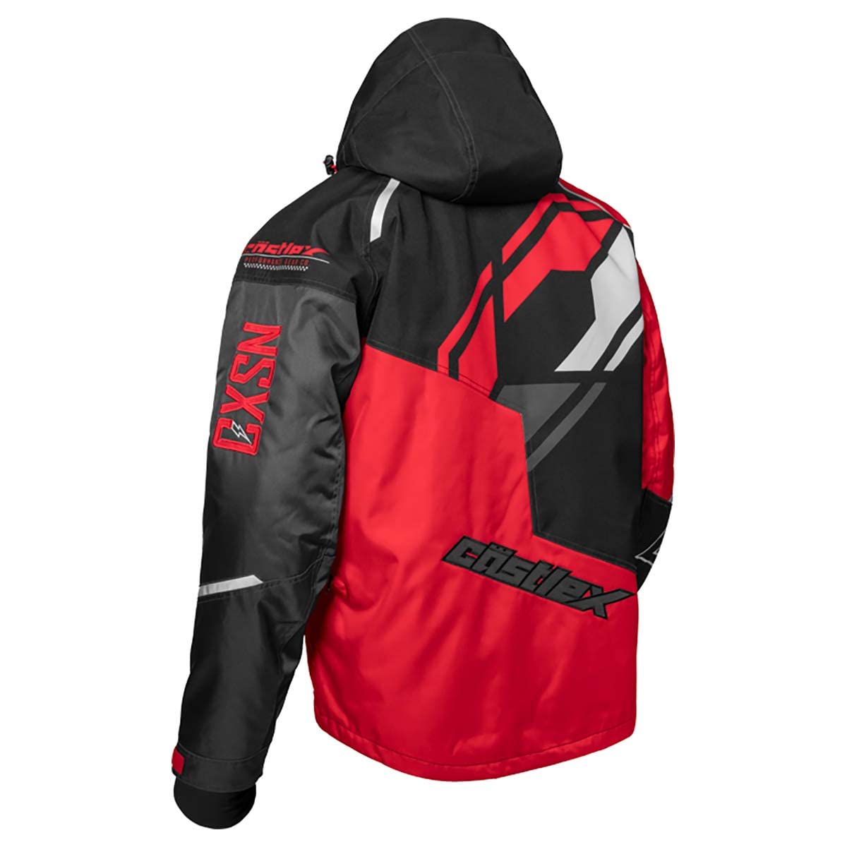 Castle X Men's Code G4 Snowmobile Jacket (Red/Black/Charcoal - X-Large)
