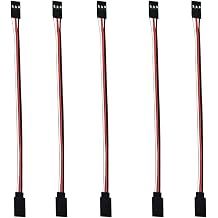 3-pin servo Extension, Male-Female JR Plug servo Extension Lead Cable, Used for RC Quadcopter Aircraft 5 Sizes 30 cm/11.8in 5PCS...