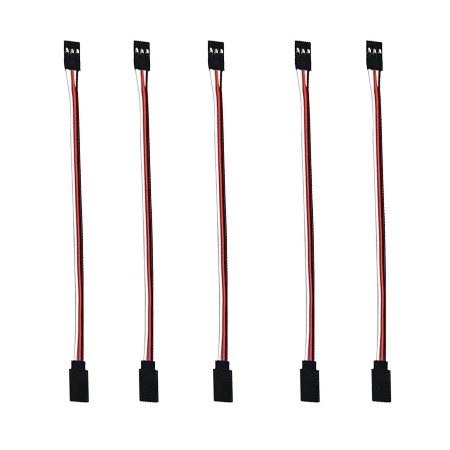 3-pin servo Extension, Male-Female JR Plug servo Extension Lead Cable, Used for RC Quadcopter Aircraft (5 Sizes) 15 cm/5.9 in 5PCS…