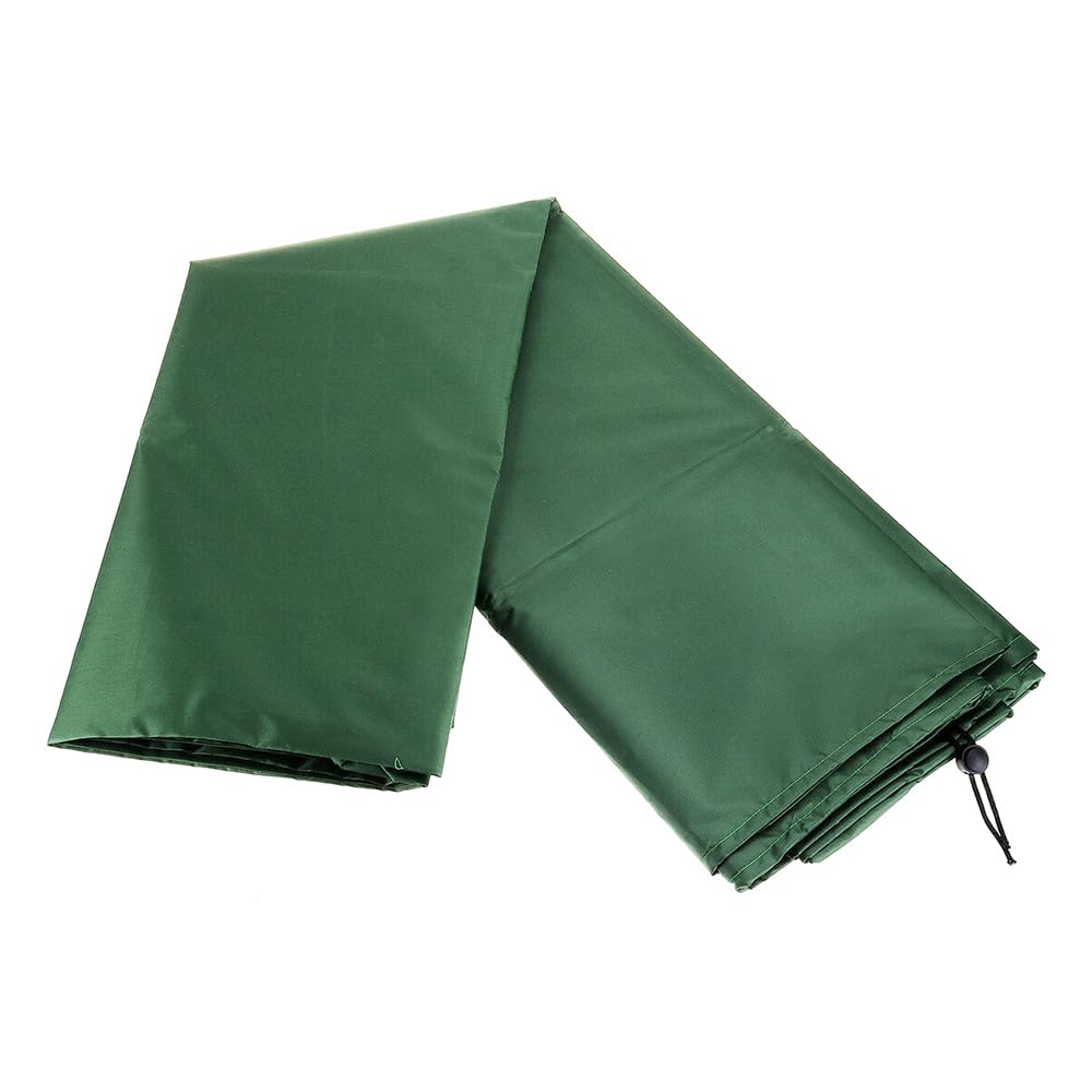Funda para banco de jardín de 3 plazas, 134 x 66 x 89 cm, resistente al viento, protección UV, para exteriores, banco de patio, impermeable, para muebles de parque, funda de sofá, verde, 210D