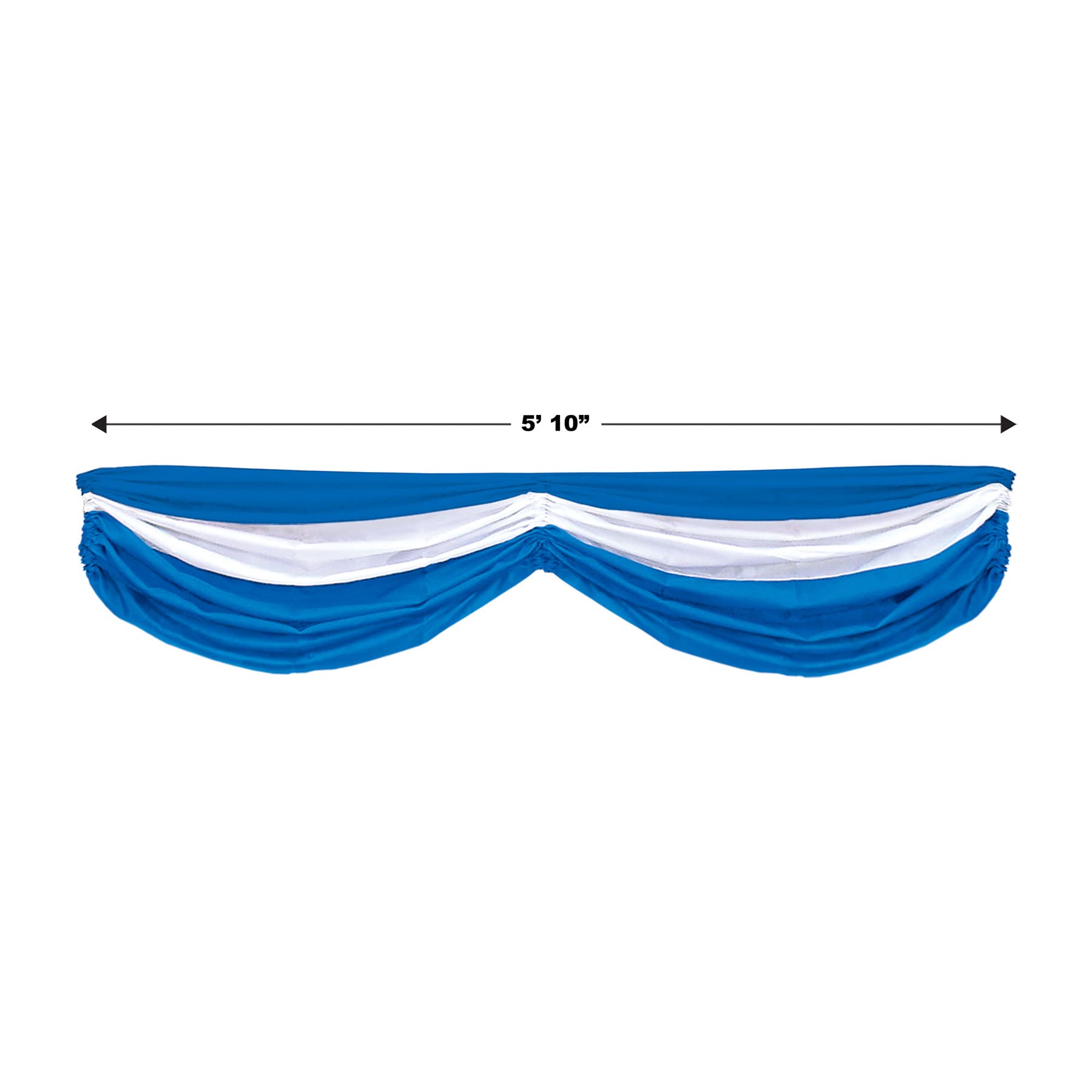 Beistle S50948BWAZ2 Wimpelkette aus Stoff, blau/weiß