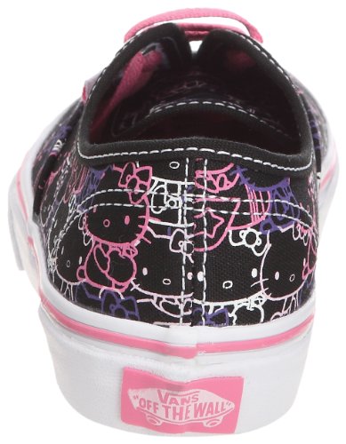 Image of Vans Boy's Fashion Sports Canvas Trainer, Hello Kitty Black Passion Flower, 1 us Little Kid