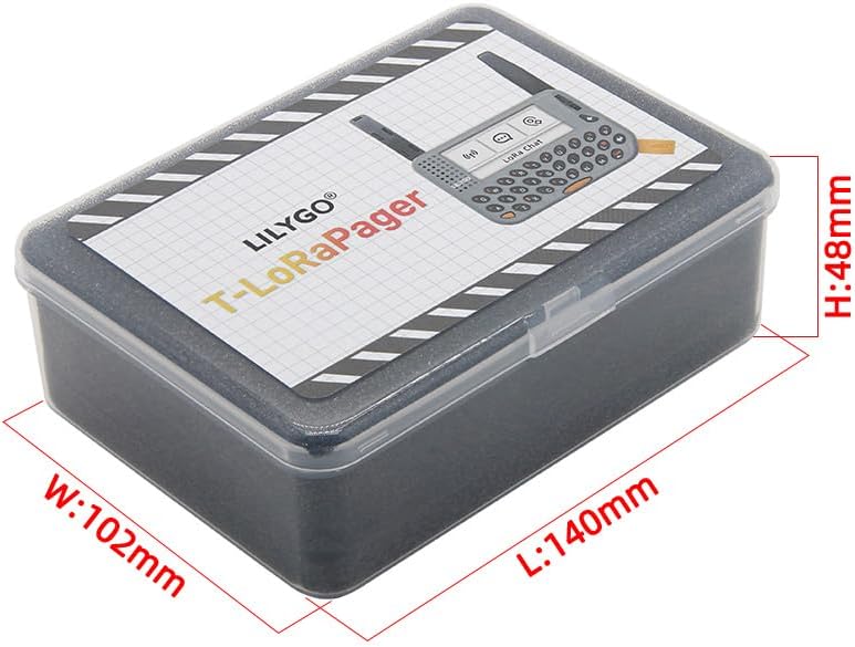 LILYGO T-Lora Pager ESP32 LR1121 LoRa 830-945 MHz/2.4 GHz NFC RTC Al Smart Sensor TTGO Development Board with 2.3 inch IPS LCD (Meshtastic Firmware)