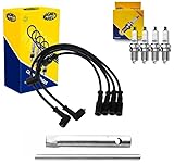 Kit Cabos E Velas Doblo Fiorino Palio Idea Weekend Siena Punto Uno Strada Fire 8v + Chave de Vela