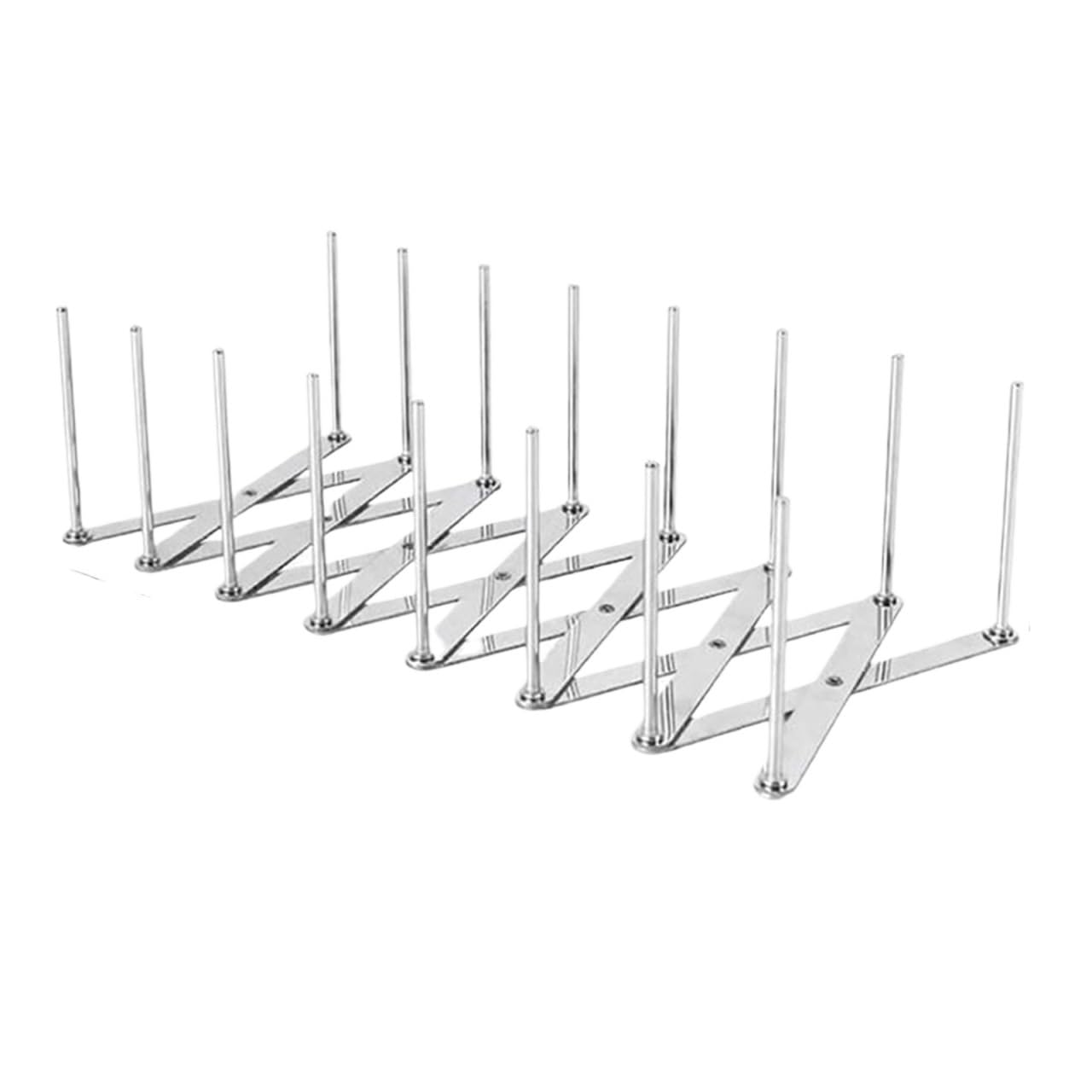 LYVQZPWLR Pot Lid Organizer Rack, Retractable Foldable Pan Lid Holder Pot Rack Organizer Plate Dish Shelf Tableware Storage(L)
