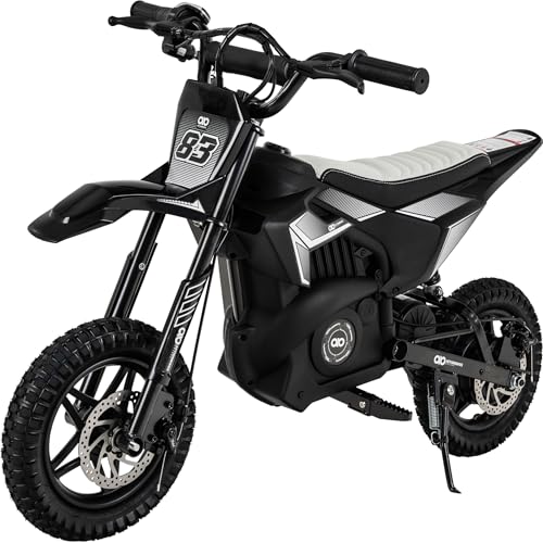 Actionbikes Motors Moto Électrique Enfant | 24 Volts 250 Watts Jusqu’à 22 km/h | E-Bike | Pocket Bike | Moto Cross | Mini (Noir)