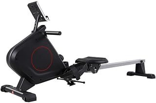 ASDNN Rowing Machine For With Foot Pads Multifunctional Fitness Equipment 8 Gears Resistance Adjustment Can Bear 120kg (Size : 197 * 48 * 82cm)
