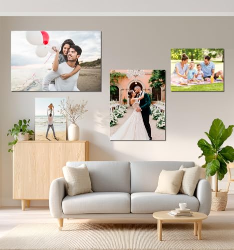 TreeDeal Custom Canvas Prints with Your Photos, Framed 11” x 14” Personalized Pictures Print, Customized Photo to Canvas Wall Art Ideal for Home Decor Gift Wrapping Pets Family Baby Wedding - Image 5
