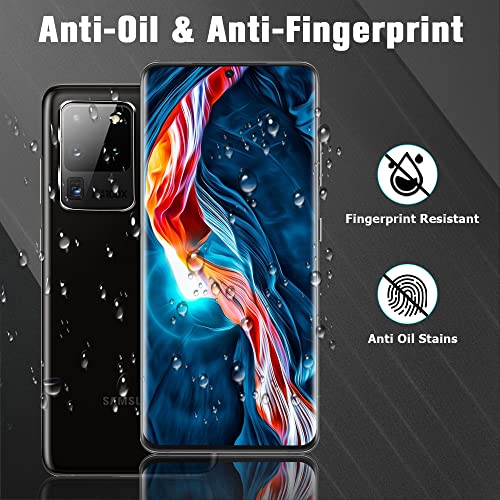 [2+2 Pack] Galaxy S20 Ultra Glass Screen Protector And Camera Lens Protector, 9H Tempered Glass, Fingerprint Unlock, Hd Clear, Case Friendly For Samsung Galaxy S20 Ultra Screen Protector (6.9 Inch) #TOP6