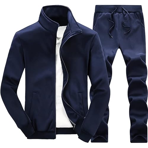 DOINLINE Men's Tracksuit 2 piece outfit Long Sleeve Jogging Sweatsuit Running Athletic Sports Set