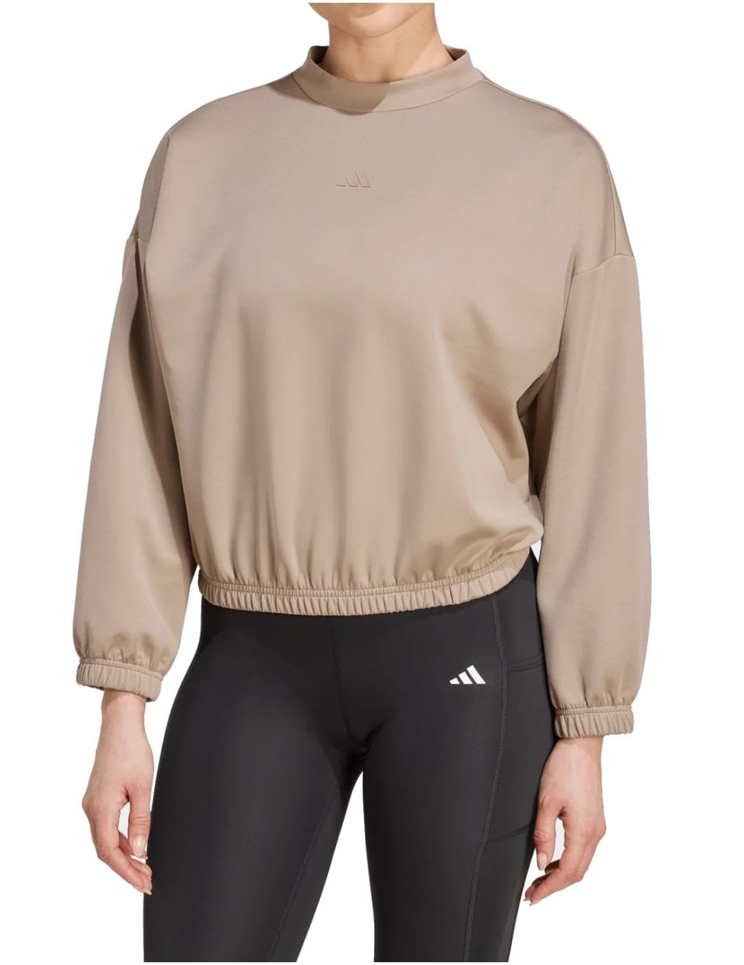 adidas dames Motion Essentials Cover Up, chalky brown, M