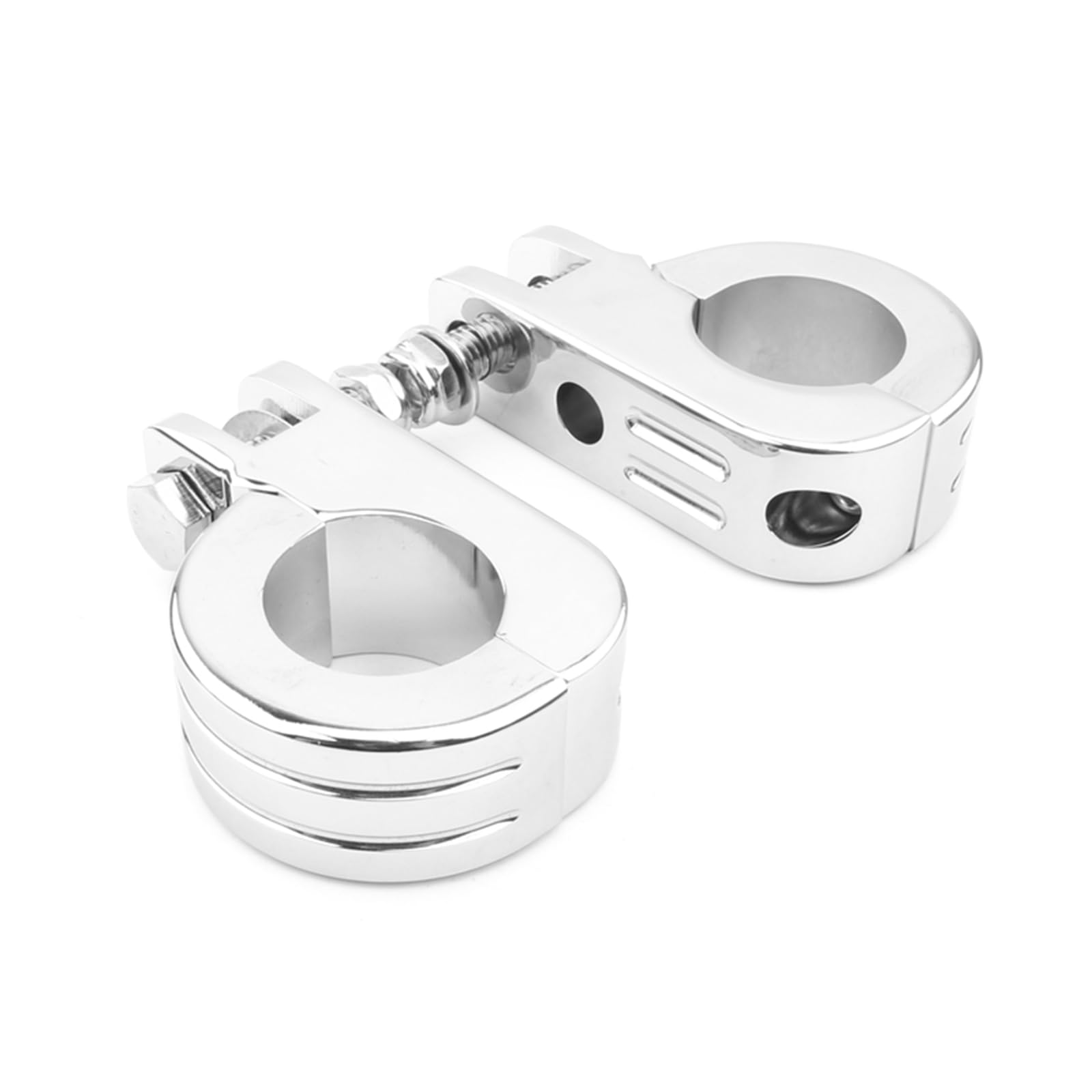 Abrazaderas de Clavija de pie de Montaje de Barra de Choque de Carretera de 1,5 "38mm para Harley 1-1/2" Protector de Motor