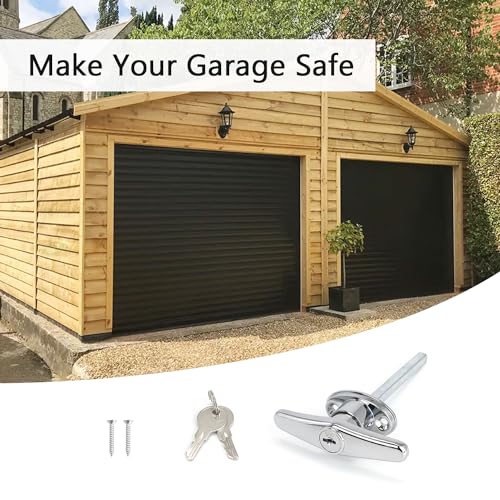 image for QZATTCAEN Garage Door T-Handle Replacement Lock, Universal Replacement