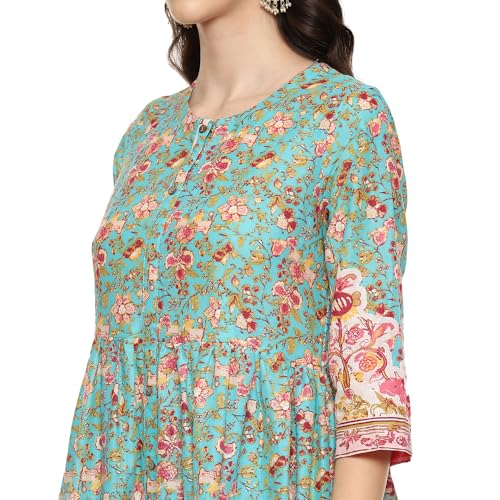 Image of BIBA Women Biba Women Cambric Narrow Suit Set(SKDSKD8078E Green S)