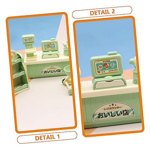 UPKOCH 1 Conjunto De Modelo De Caixa Registradora Brinquedo Educacional Caixa Registradora De Plásti