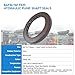 Generic BAFSL1SF Type FKM Hydraulic Pump Metric Oil Seal 50x72x7/5mm, High Pressure Radial Shaft Double Lip Oil Seal for A6V80, A6VM80, BPV100(One Piece), Red, 1904003