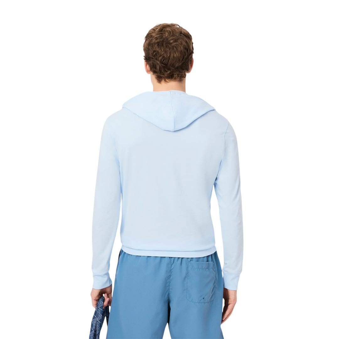 Lacoste Long Sleeved Hooded T-Shirt Camiseta de Manga Larga con Capucha Hombre (Pack de 1)