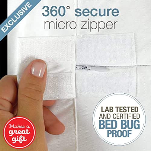 Saferest Premium 9" Thick Box Spring Encasement - Waterproof - Breathable, Noiseless And Vinyl Free - Fits Up To 9" - Queen #TOP1