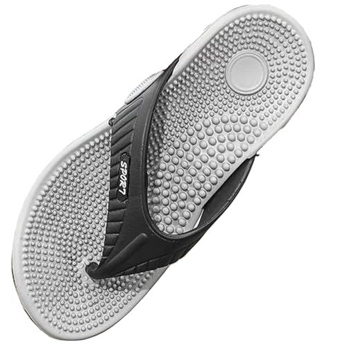 Acupressure Massage Slippers for Plantar Fasciitis, Arthritis Neuropathy Pain Relief Non-Slip Massage Sandals, Arch Support Flip Flops for Women and Men Grey 41