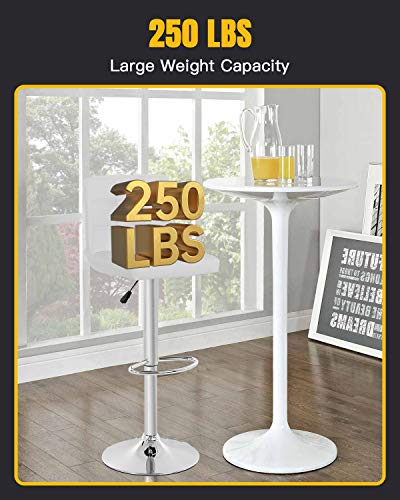 Bestoffice Counter Height Bar Stool Set Of 2 Barstools Modern Swivel Bar Stool Hydraulic Home Kitchen Stools Height Adjustable Pu Leather Bar Chairs Dining Room Chairs #TOP3