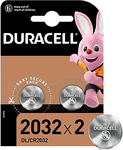 Duracell DUR033917 - Batería doméstica de Uso único CR2032 de Litio (Pila de Uso único, CR2032, Litio, 3 V, 1 Unidad), botón Moneda