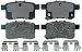 Raybestos PGD1336C Professional Grade Ceramic Disc Brake Pad Set