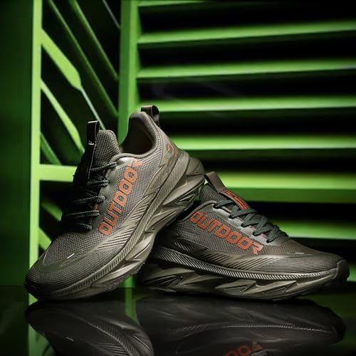 Image of ASIAN Quantum-32 Men's Sports Shoes | Grippy Outdoor Hiking, Running & Walking Sneakers | Lightweight, Durable, Breathable Knit Comfort Shoes for Men