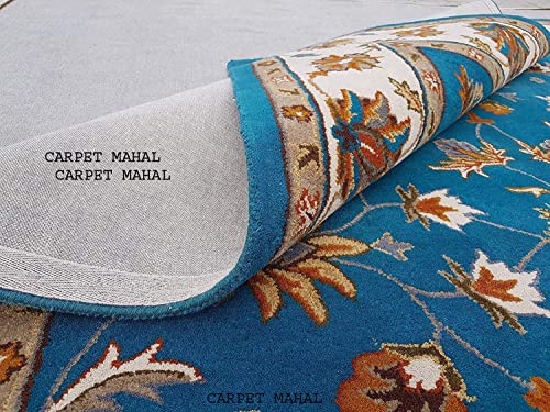 Image of Carpet Mahal Export Quality Handmade Tuffted Pure Woollen Carpet for Living Room Bedroom Size 8 x 11 feet (240X330 Cm) Color-Multi