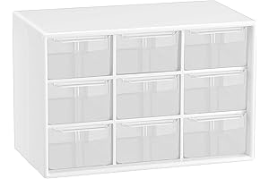Mini Drawers for Desk, 9-Drawer Desktop Organizer