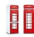 Oedim Vinyl Stickers Telefonzelle London für Kühlschrank. | Kühlschrank Aufkleber | Verschiedene Maße 185 x 60 cm | Klebstoffbeständig und einfache Anwendung | Stilvoller Design-dekorativer