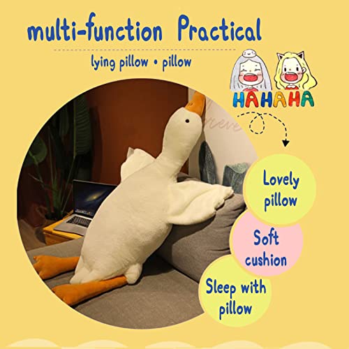 Goose Stuffed Animal Pillow Toy With Long Neck,Goose Stuffed Animal,Stuffed Animal Toy Big White Goose Shape Simulation Design Cute Beautiful Soft Comfortable Plush Pillow Toy Gifts For Kids (90Cm) #TOP1