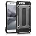 Produktbild kwmobile Hülle kompatibel mit Huawei P10 - Hybrid Handy Cover Handyhülle Case Schutzhülle Transformer Anthrazit Schwarz
