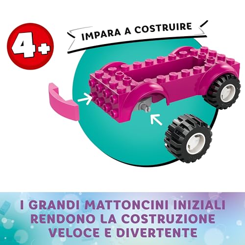 La Casa delle Bambole di Gabby La Stanza della Festa di Gabby, Giochi Creativi per Bambine e Bambini da 4 Anni, Discoteca Giocattolo da Costruire con Personaggi, Accessori da DJ e Scivolo 10797 - Lego - Immagine 2