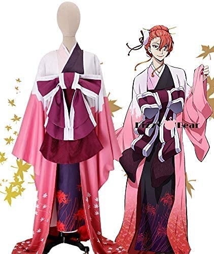 文スト 文豪ストレイドッグス 尾崎紅葉 コスプレ 衣装 ウィッグ付き Amazon.co.jp: longmucos コスプレ 衣装＋ウイッグ＋髪飾り 尾崎 紅葉