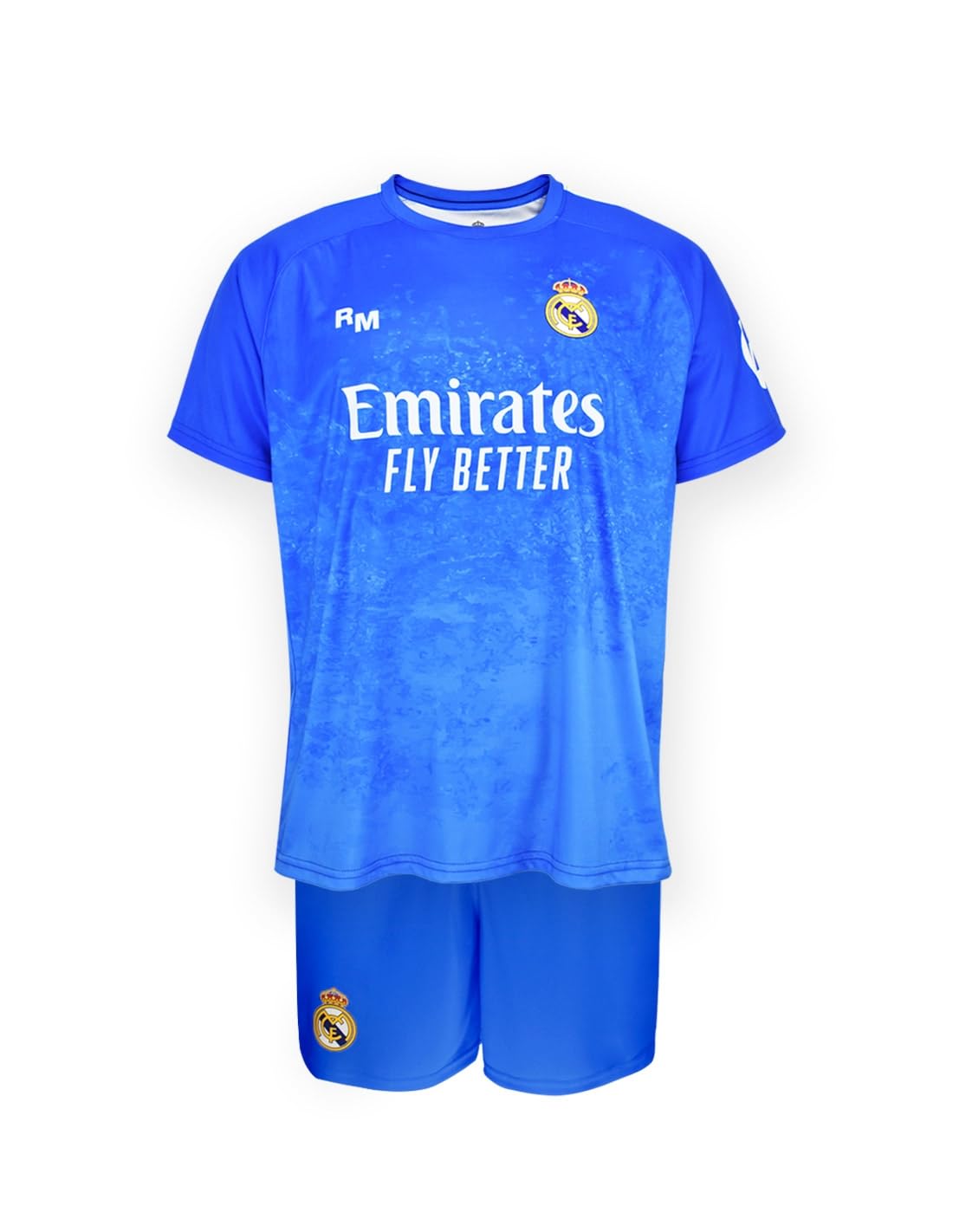 Real Madrid Conjunto Portero Camiseta y Pantalón Temporada 25/26 - Réplica Oficial con Licencia - Dorsal 1 COURTOIS - Talla Unisex Niño 6 Años