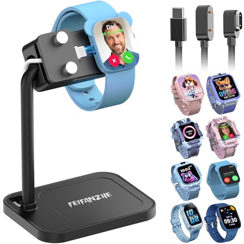 FEIFANZHE Side-Charging Adjustable Universal Kids Smart Watch Stand
