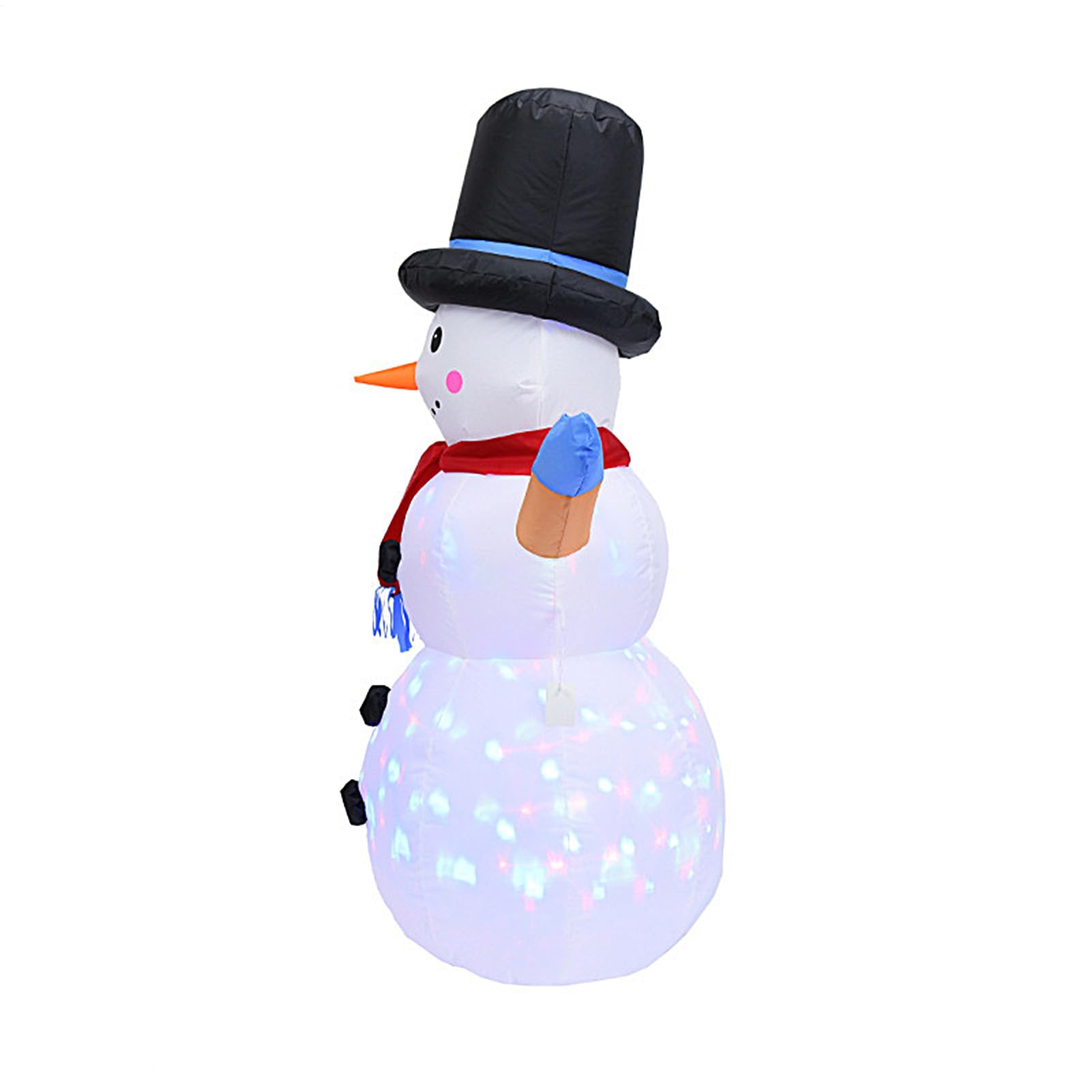 Muñeco De Nieve Inflable para Exteriores Impermeable con Estacas para Suelo