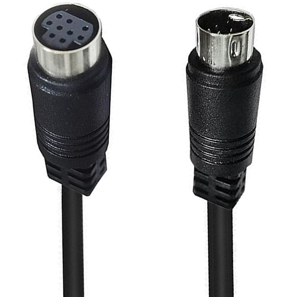 Seadream Mini DIN 9-Pin Cable Extension Cord, Male to Female Connector,S Video 9Pin Mini DIN Cable for TV Receiver and Projector (10FT)