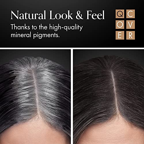 Michel Mercier Hair Root Touch Up Spray With Unique Applicator, Protects Hairline And Scalp Health, Fast And Easy Grey Hair Cover Up Concealer For Women And Men, Instant Gray Coverage (Black) #TOP3