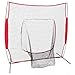 Venbytech for 7x7Ft Frame Baseball Softball Teeball Practice Batting Bow Training Net W Bag